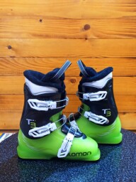 LYŽE SALOMON XMAX JR 110CM + LYŽIARKY SALOMON T3 GREEN 22MP